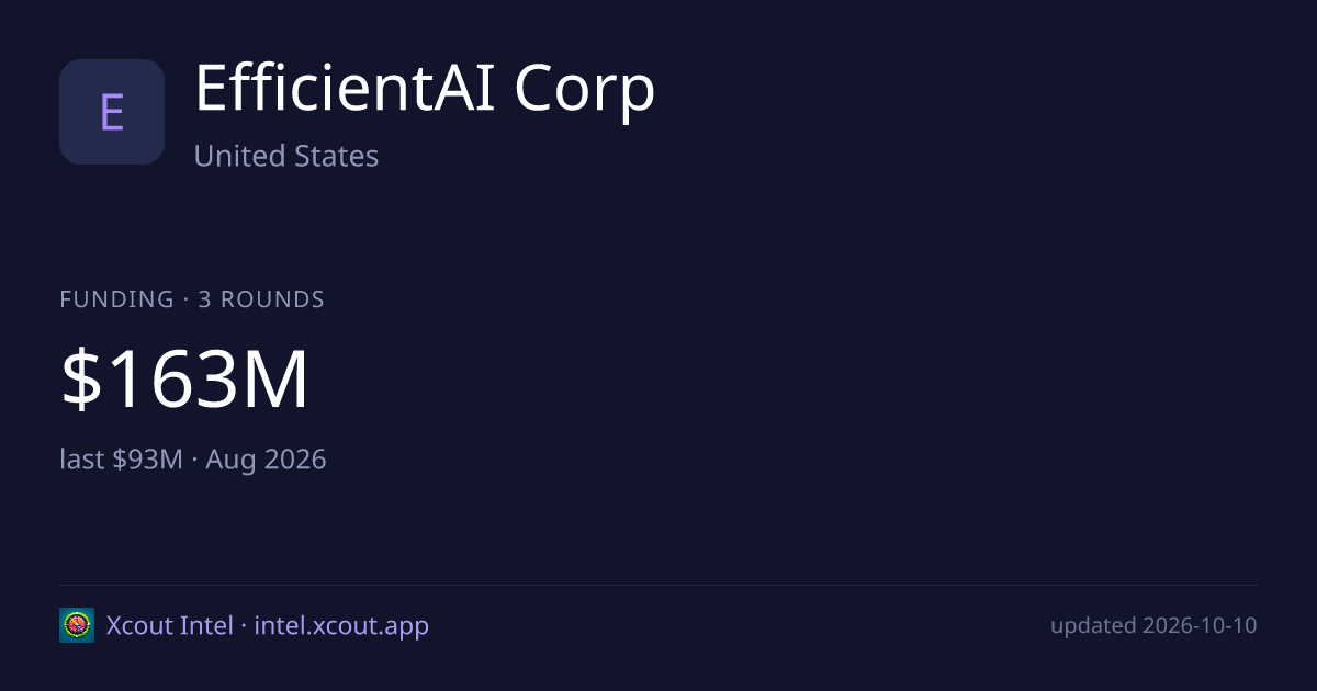 EfficientAI Corp — share card preview