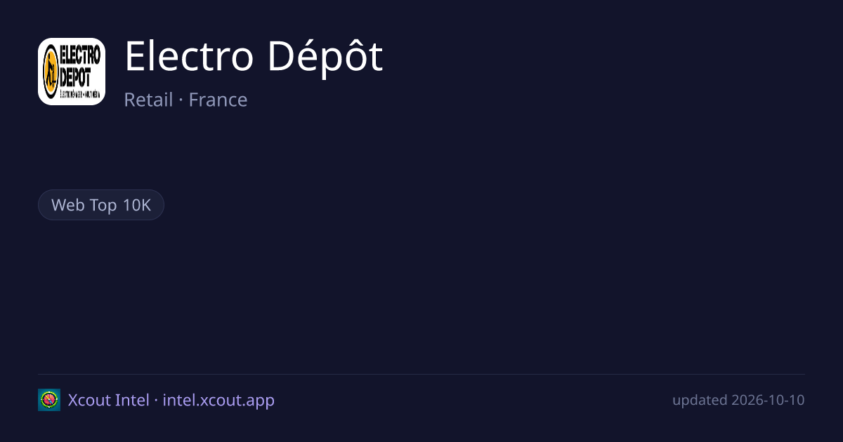 Electro Dépôt — share card preview