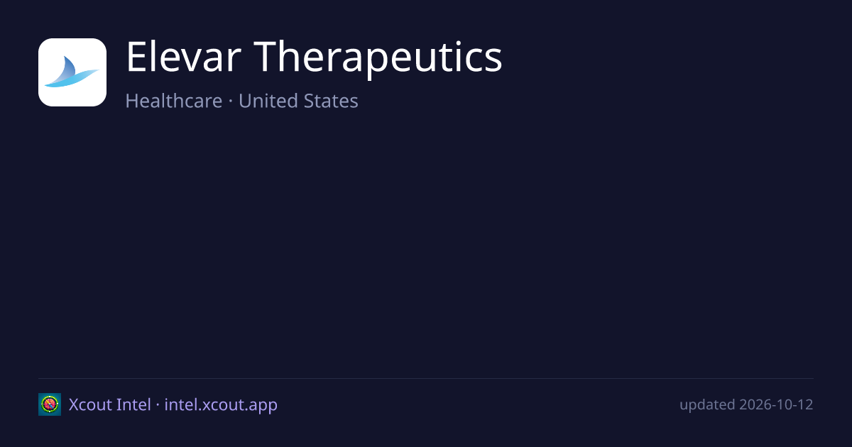 Elevar Therapeutics — share card preview
