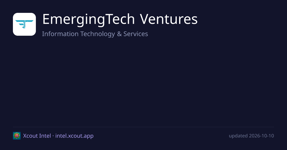 EmergingTech Ventures — share card preview