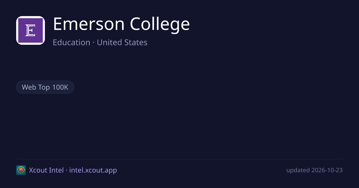 Emerson College — share card preview