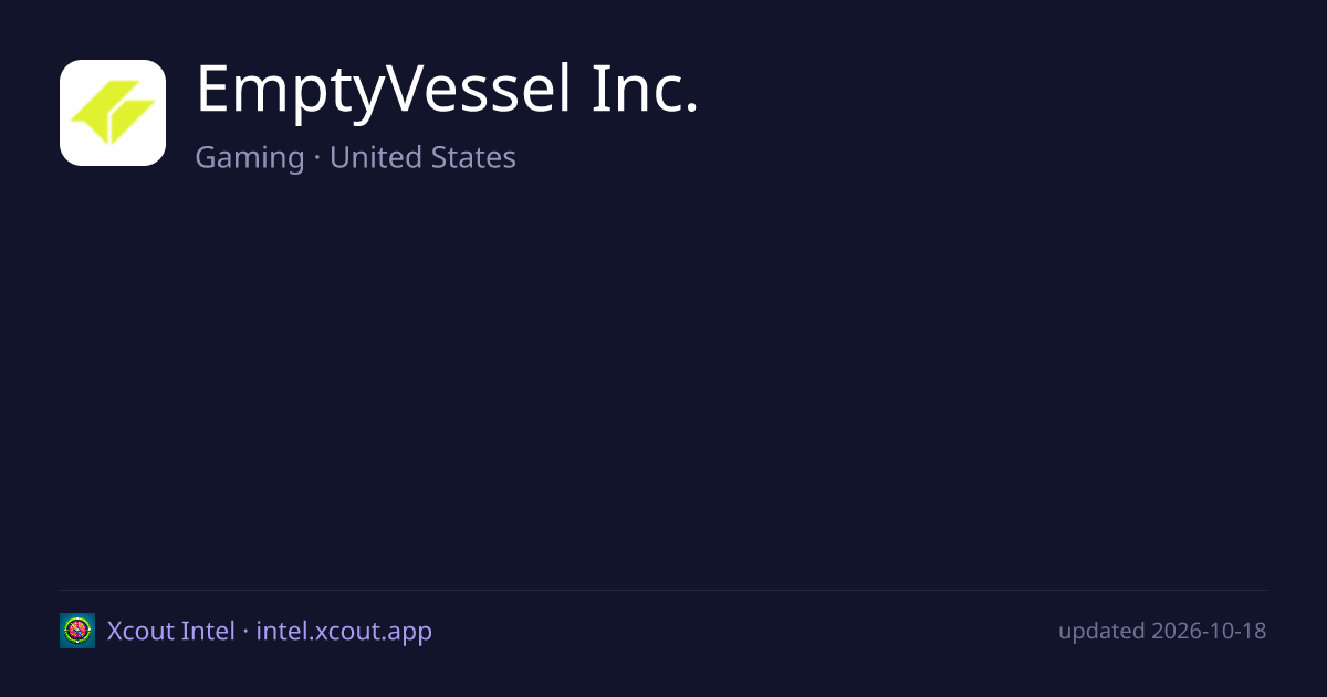 EmptyVessel Inc. — share card preview
