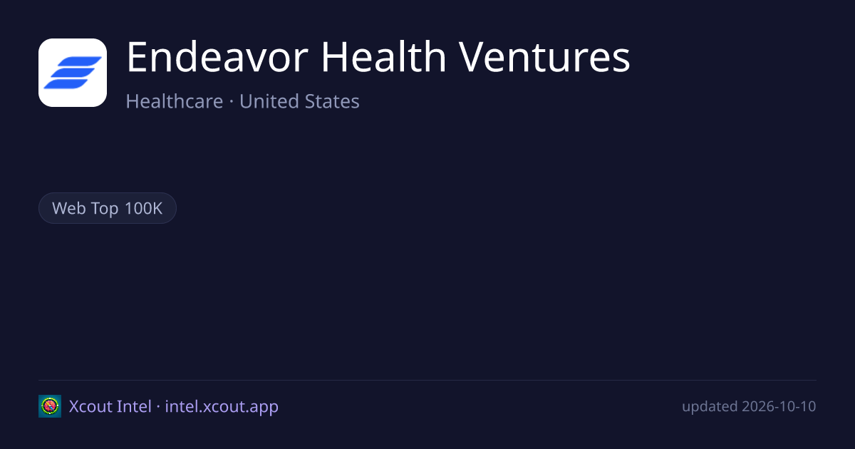Endeavor Health Ventures — share card preview