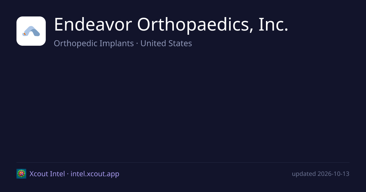 Endeavor Orthopaedics, Inc. — share card preview