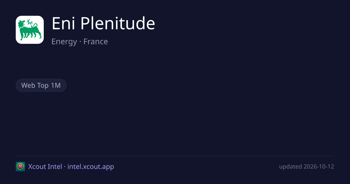 Eni Plenitude — share card preview