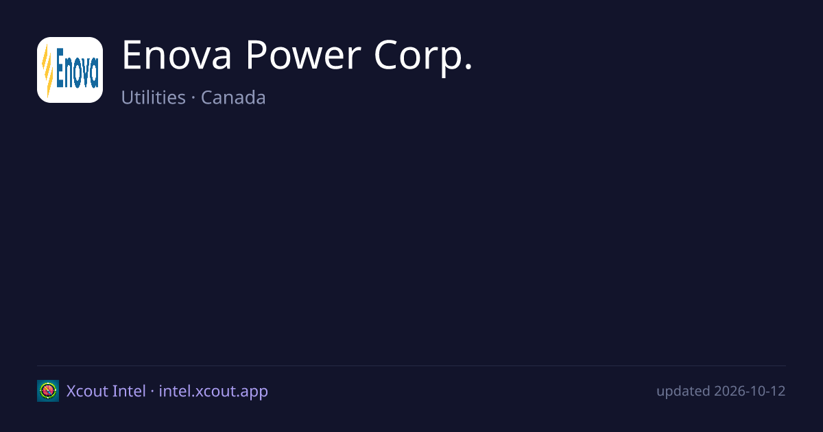 Enova Power Corp. — share card preview