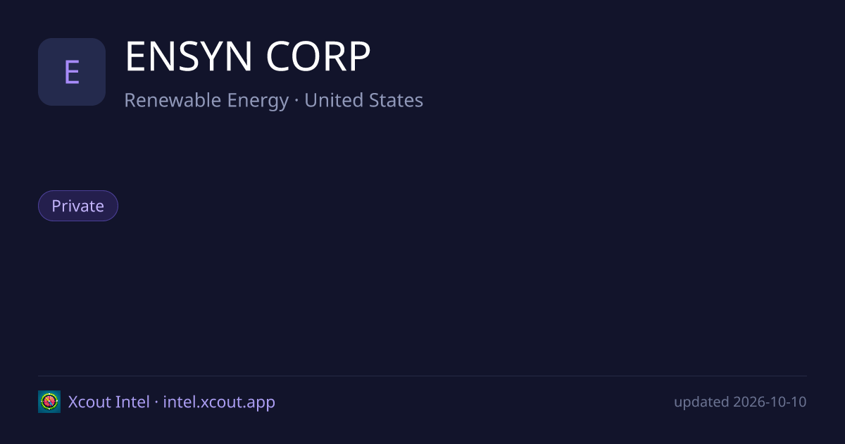ENSYN CORP — share card preview