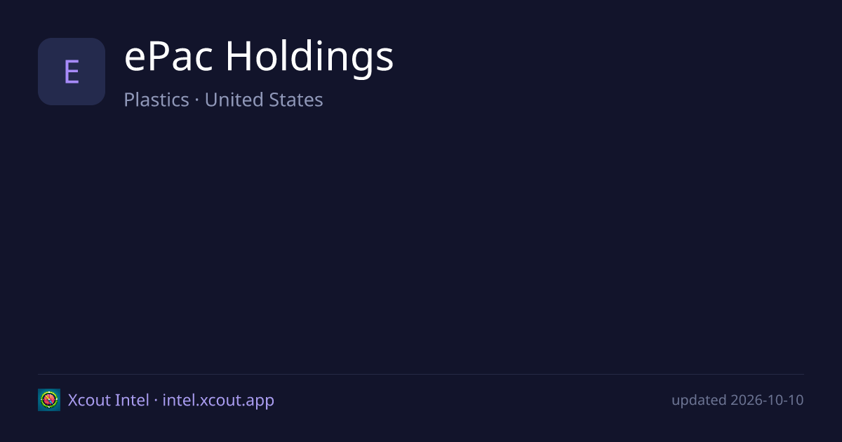 ePac Holdings — share card preview
