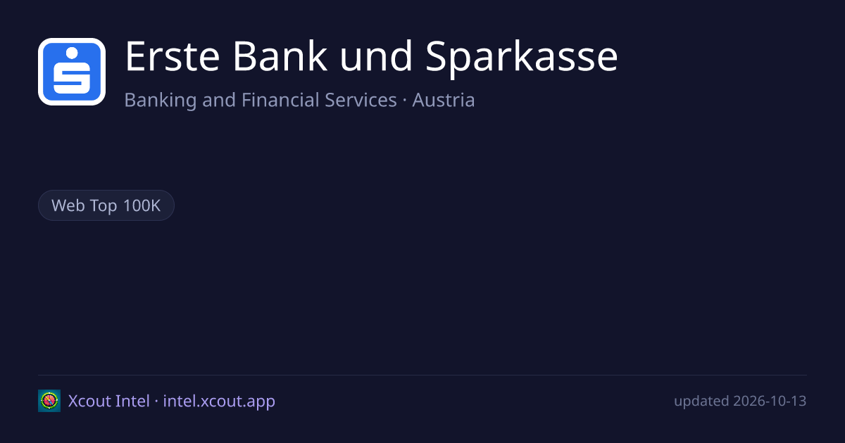 Erste Bank und Sparkasse — share card preview
