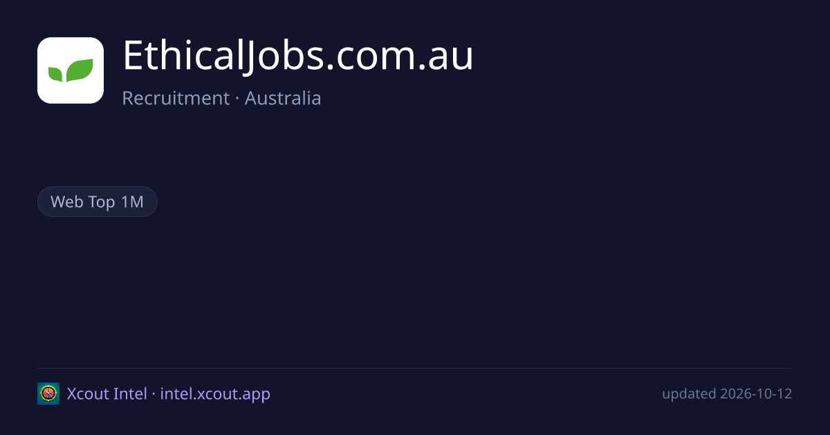 EthicalJobs.com.au — share card preview