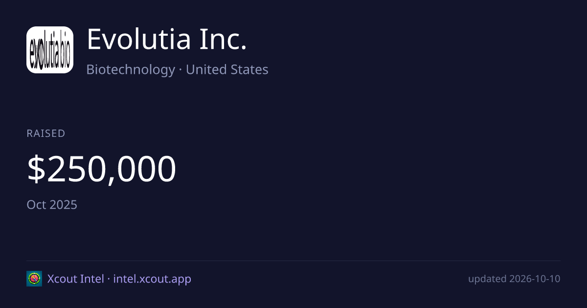 Evolutia Inc. — share card preview