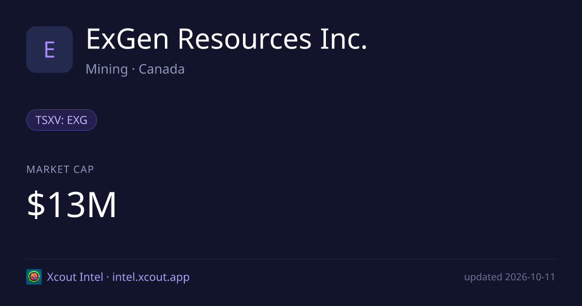 ExGen Resources Inc. — share card preview