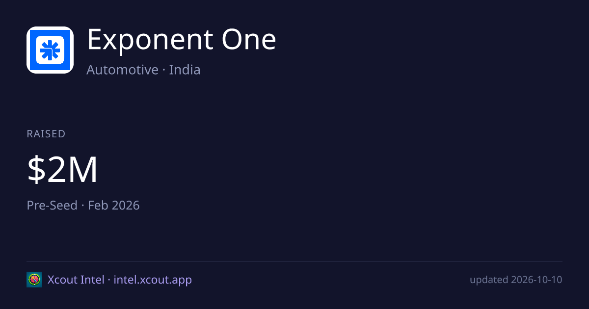 Exponent One — share card preview