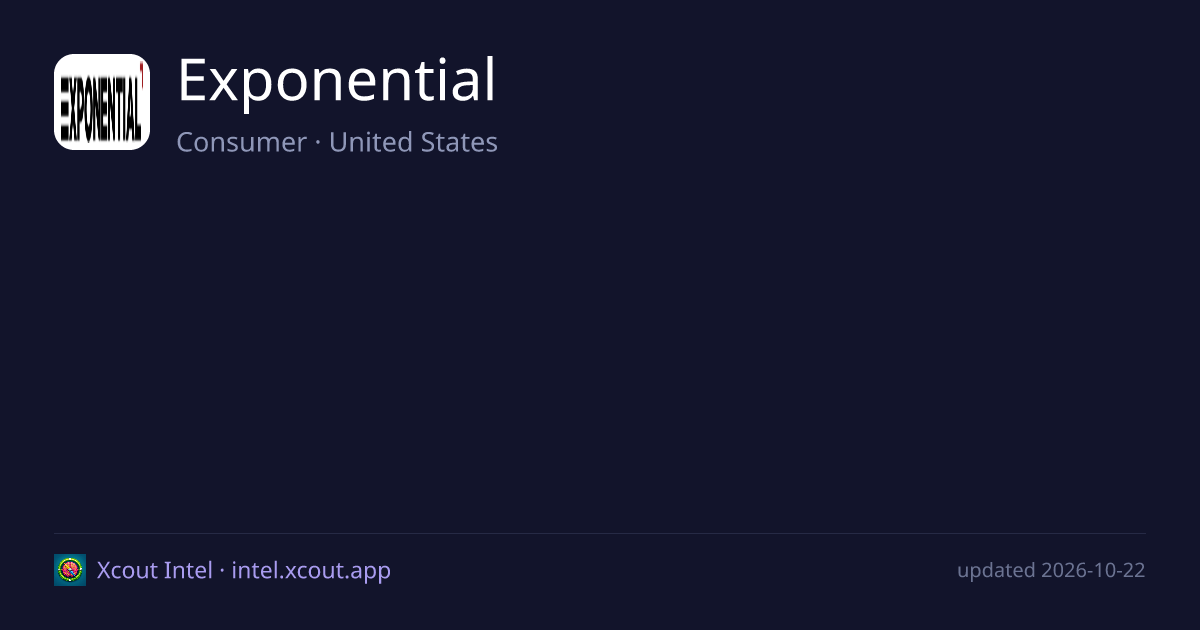 Exponential — share card preview
