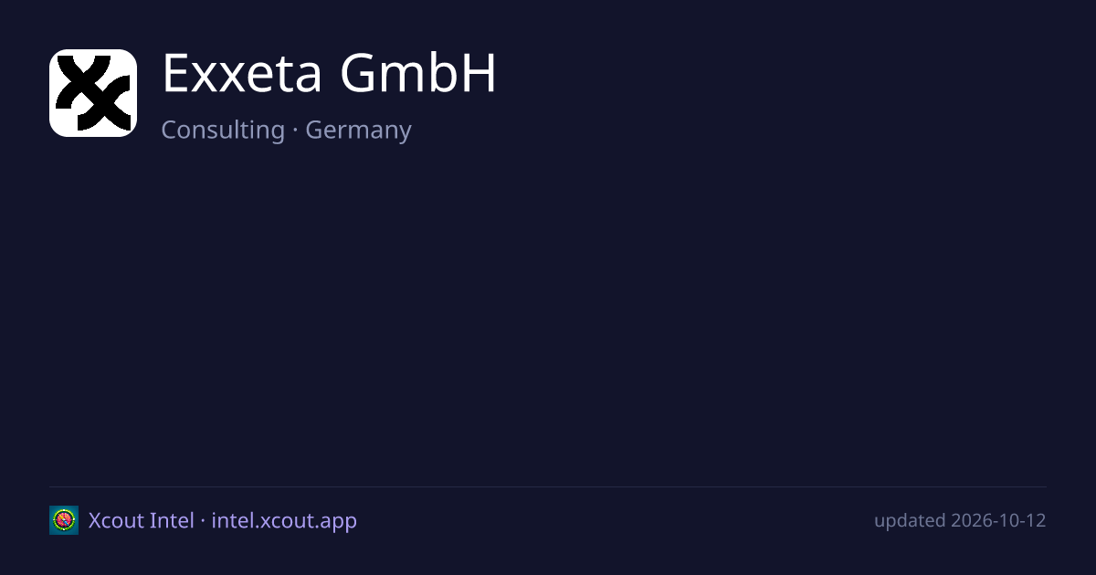 Exxeta GmbH — share card preview