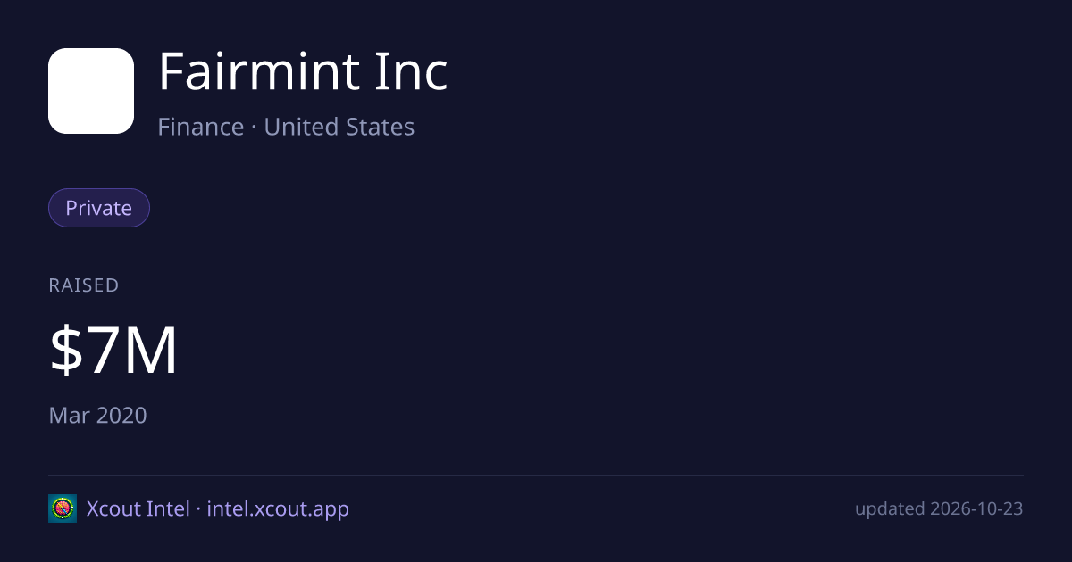 Fairmint Inc — share card preview