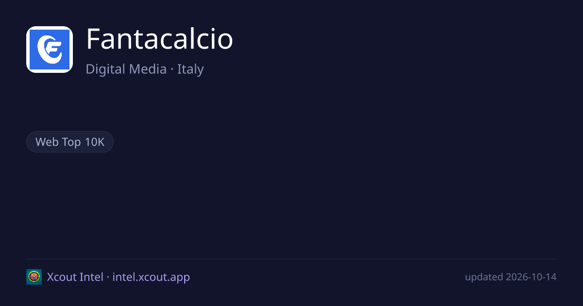 Fantacalcio — share card preview