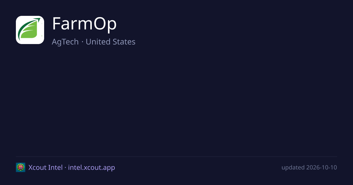 FarmOp — share card preview