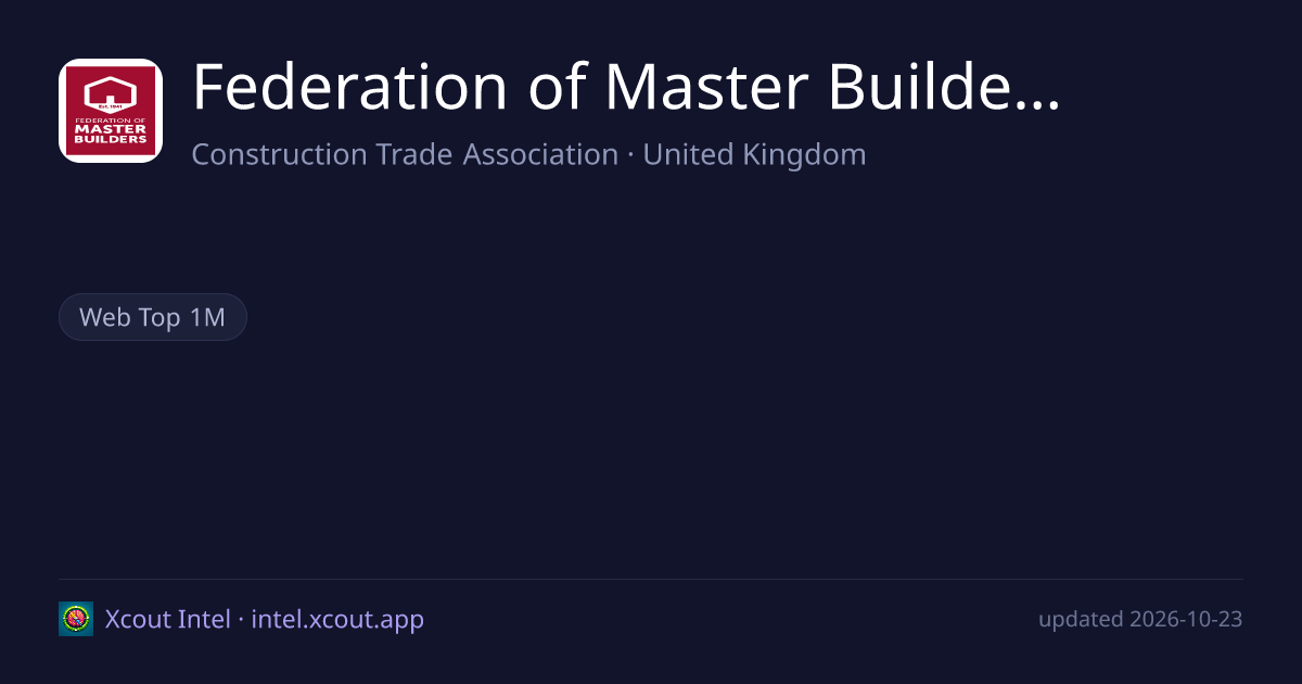 Federation of Master Builders — share card preview