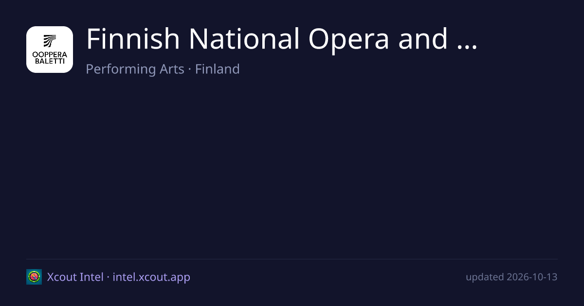 Finnish National Opera and Ballet — share card preview