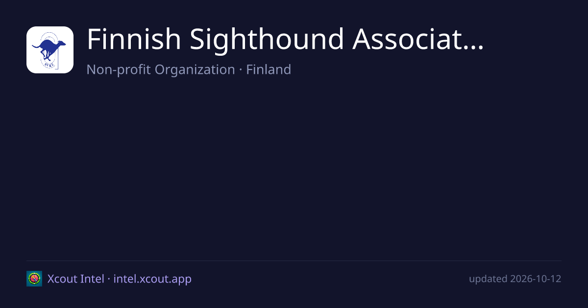 Finnish Sighthound Association — share card preview