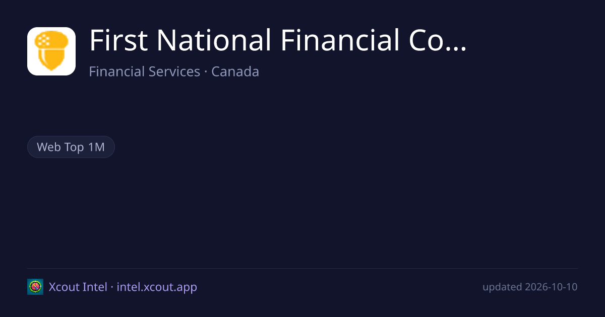 First National Financial Corporation — share card preview