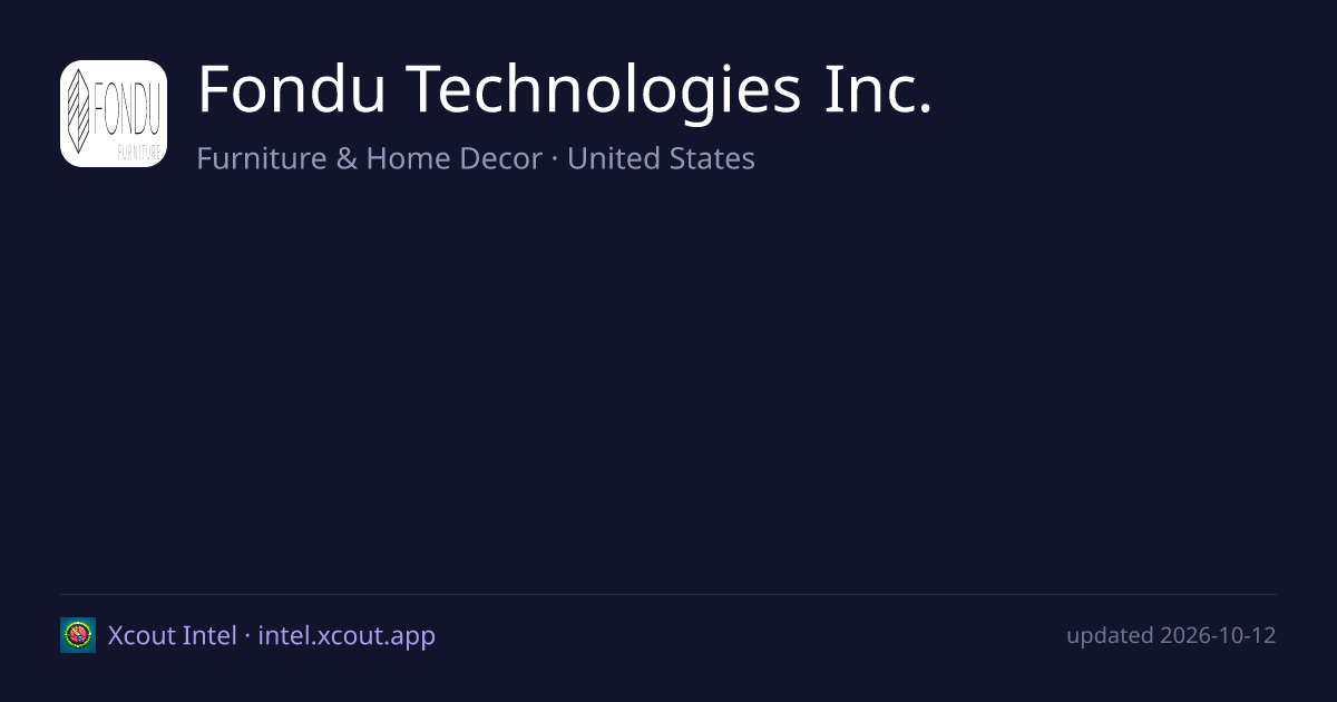 Fondu Technologies Inc. — share card preview