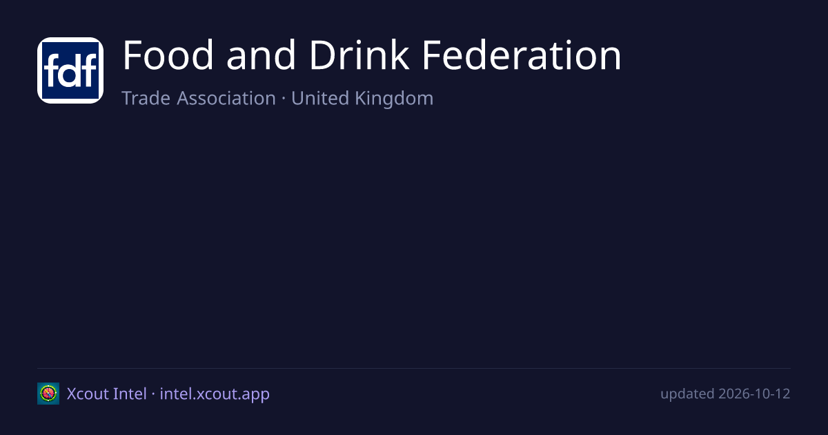 Food and Drink Federation — share card preview