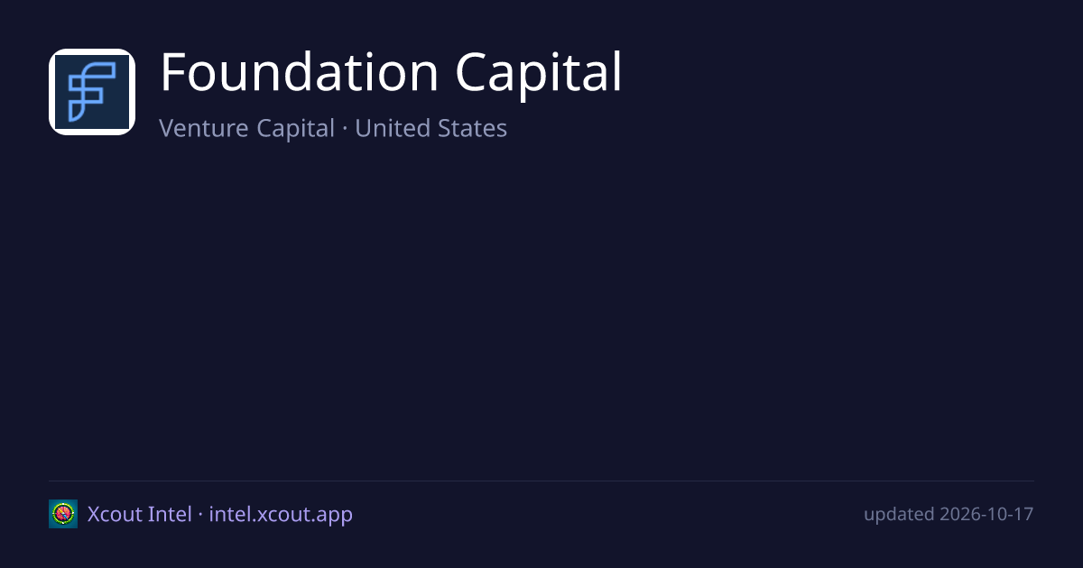 Foundation Capital — share card preview
