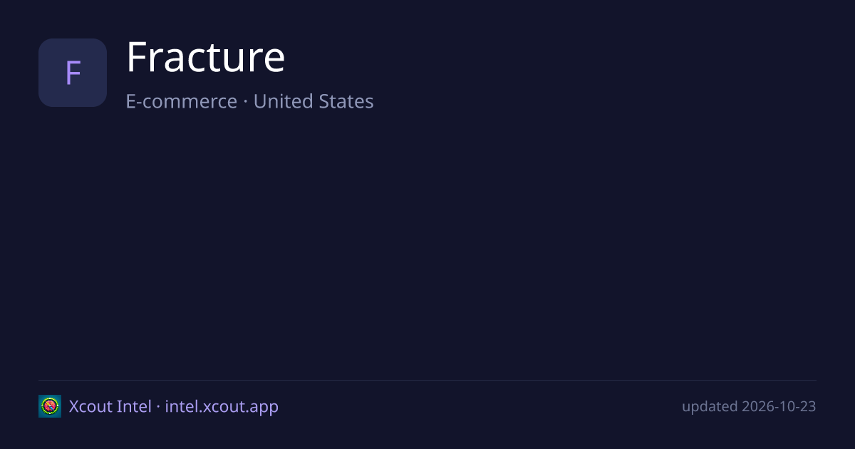 Fracture — share card preview