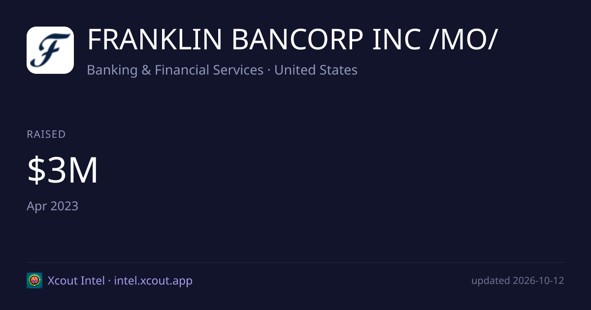 FRANKLIN BANCORP INC /MO/ — share card preview