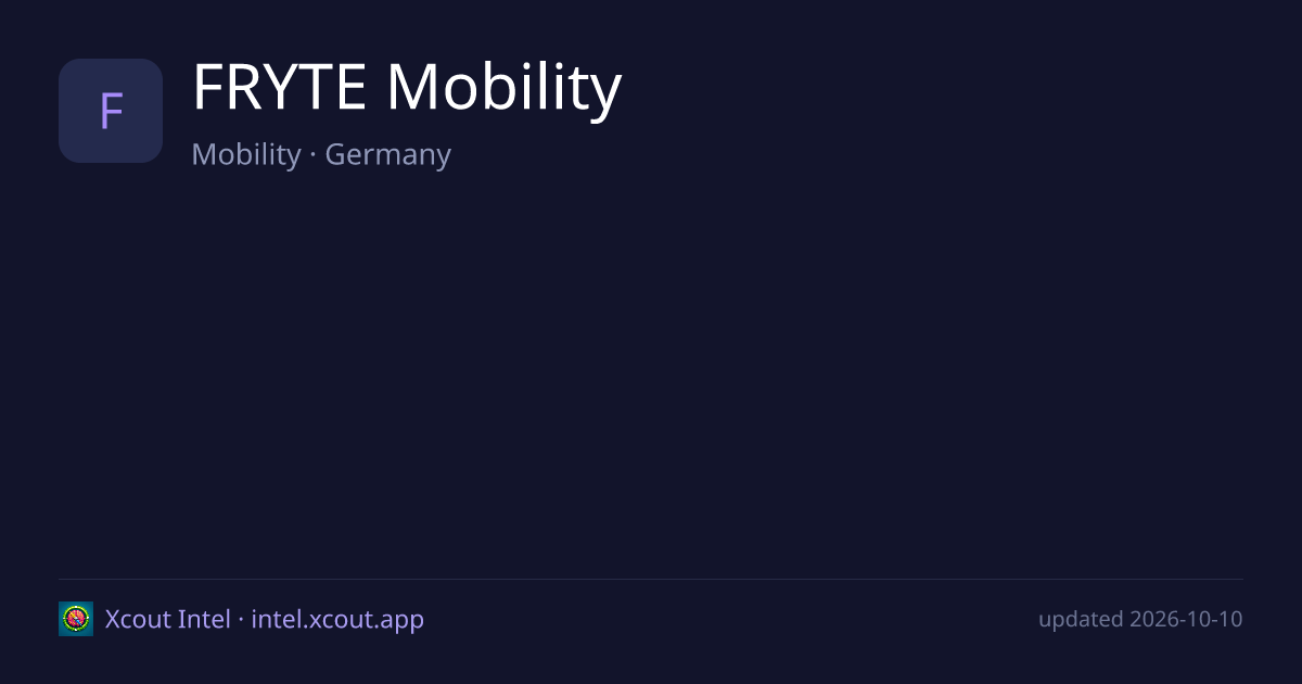 FRYTE Mobility — share card preview
