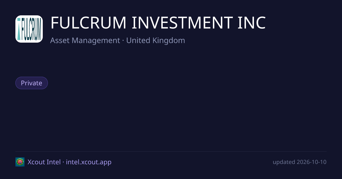 FULCRUM INVESTMENT INC — share card preview
