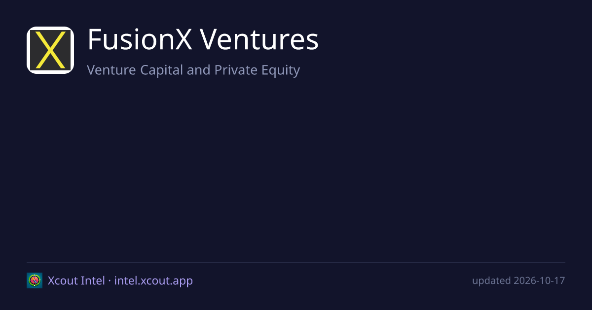 FusionX Ventures — share card preview