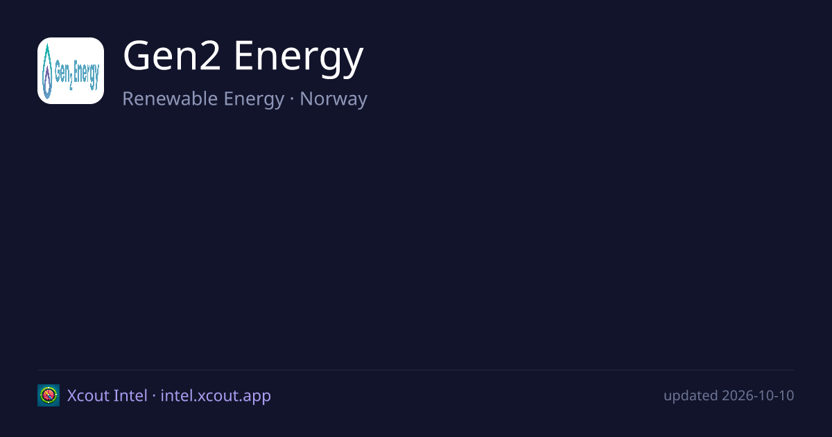 Gen2 Energy — share card preview