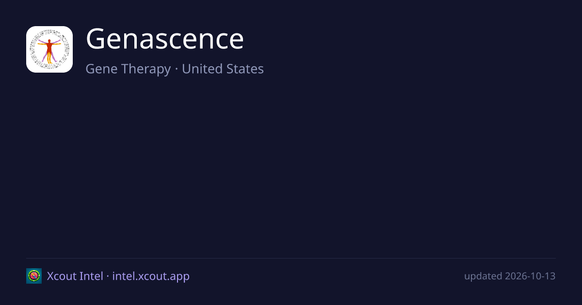 Genascence — share card preview