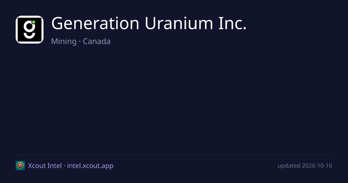 Generation Uranium Inc. — share card preview