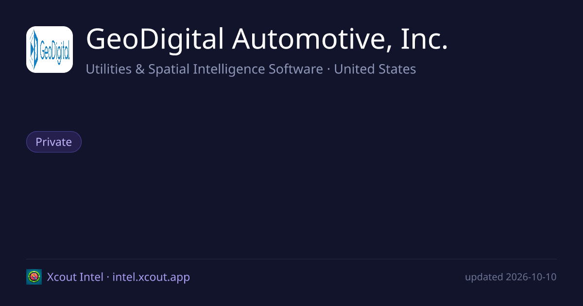 GeoDigital Automotive, Inc. — share card preview