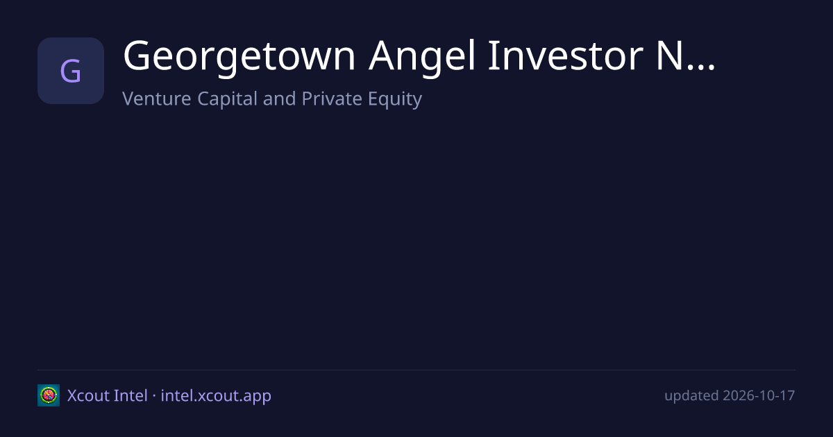 Georgetown Angel Investor Network — share card preview