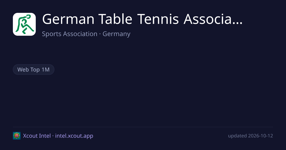 German Table Tennis Association — share card preview