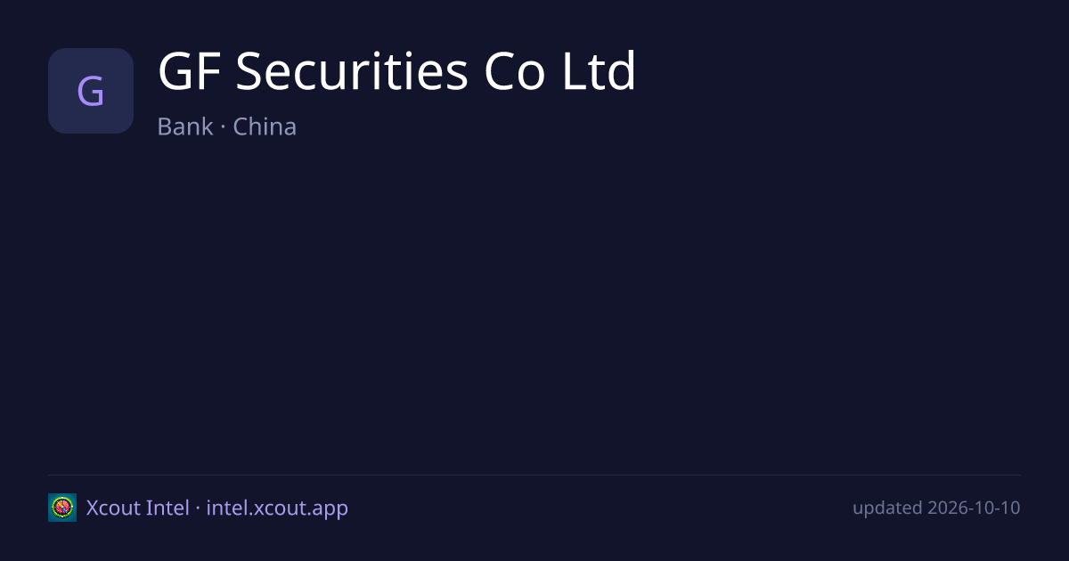GF Securities Co Ltd — share card preview