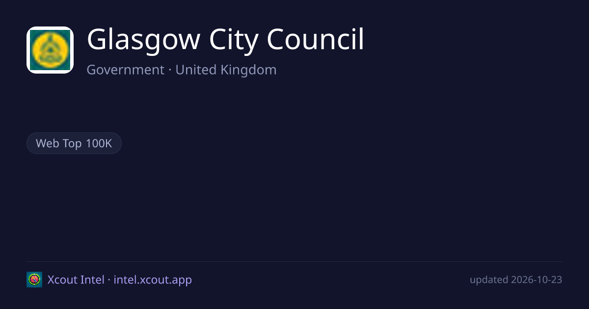 Glasgow City Council — share card preview