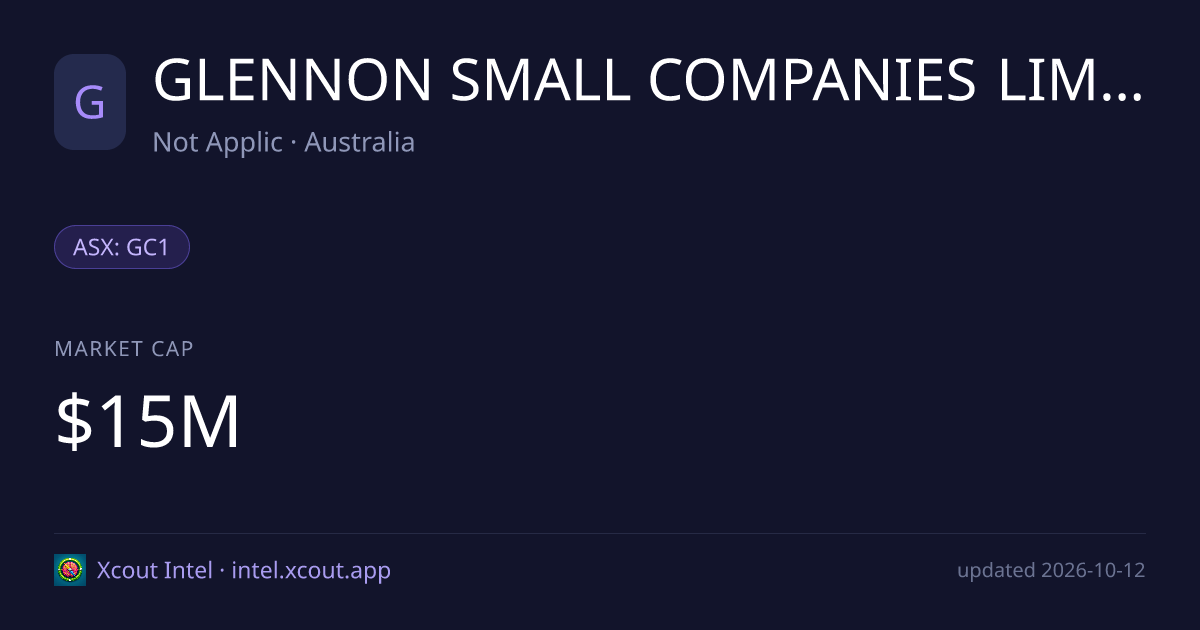 GLENNON SMALL COMPANIES LIMITED — share card preview