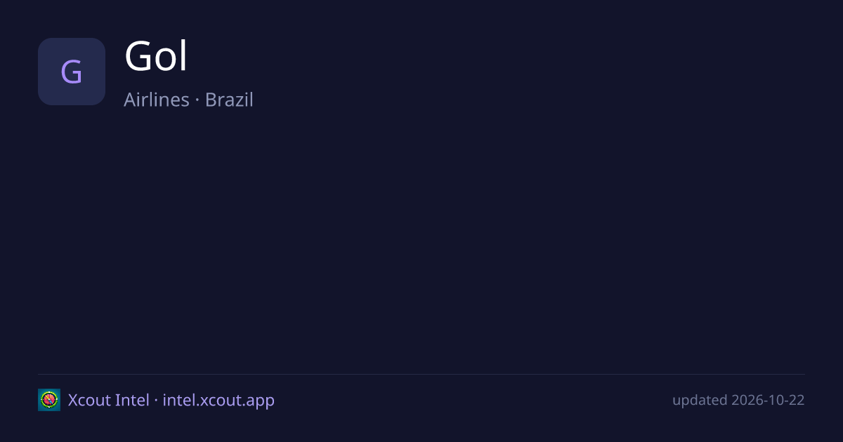 Gol — share card preview