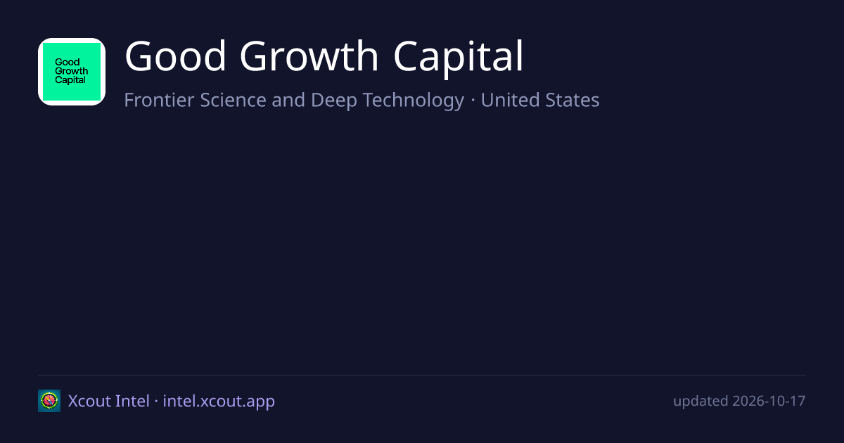Good Growth Capital — share card preview