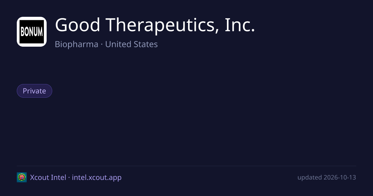 Good Therapeutics, Inc. — share card preview