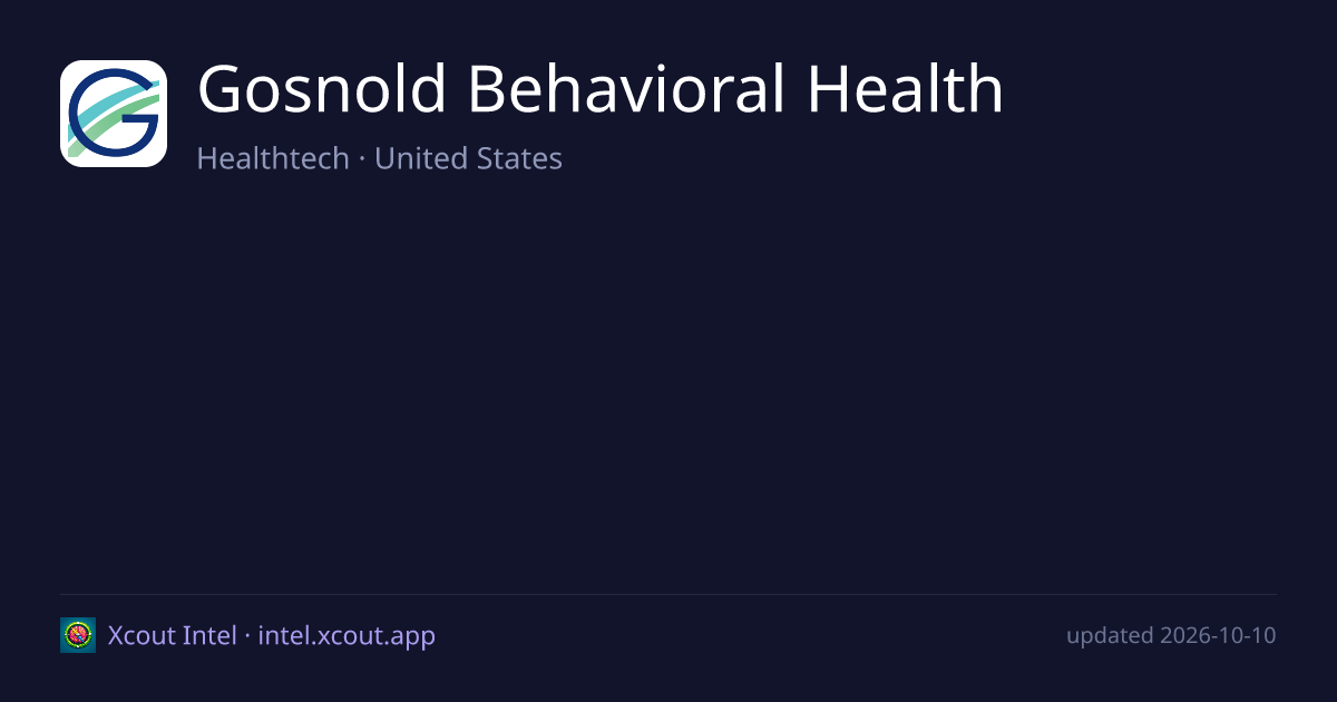 Gosnold Behavioral Health — share card preview