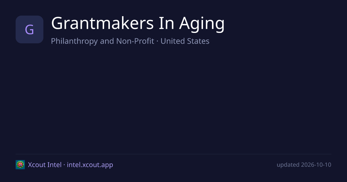 Grantmakers In Aging — share card preview