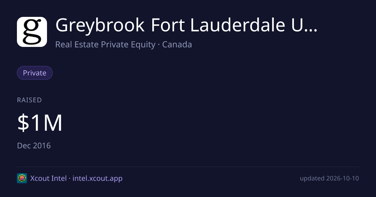 Greybrook Fort Lauderdale US Limited Partnership — share card preview
