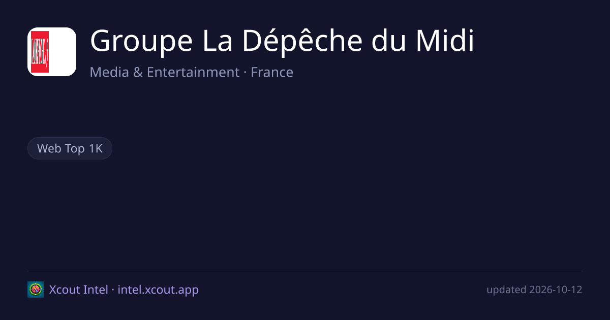 Groupe La Dépêche du Midi — share card preview